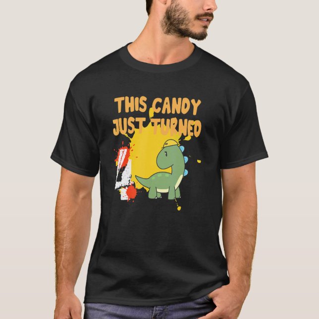 This Candy Just Turned 4 Apparel T-Shirt (Front)