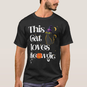 This Cat Loves Magic Cat Meowgic  Witch T-Shirt