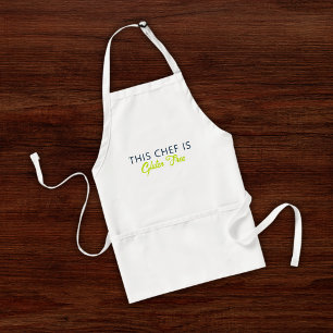 This Chef Is Gluten Free Modern Simple Standard Apron