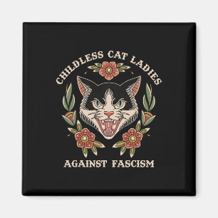 This Childless Cat Lady Is Voting Kamala-harris 20 Magnet