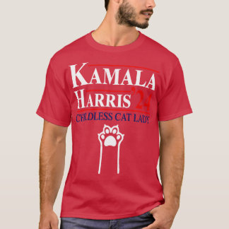 This Childless Cat Lady Is Voting KamalaElection 2 T-Shirt