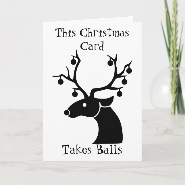 This Christmas Card Takes Balls (Front)