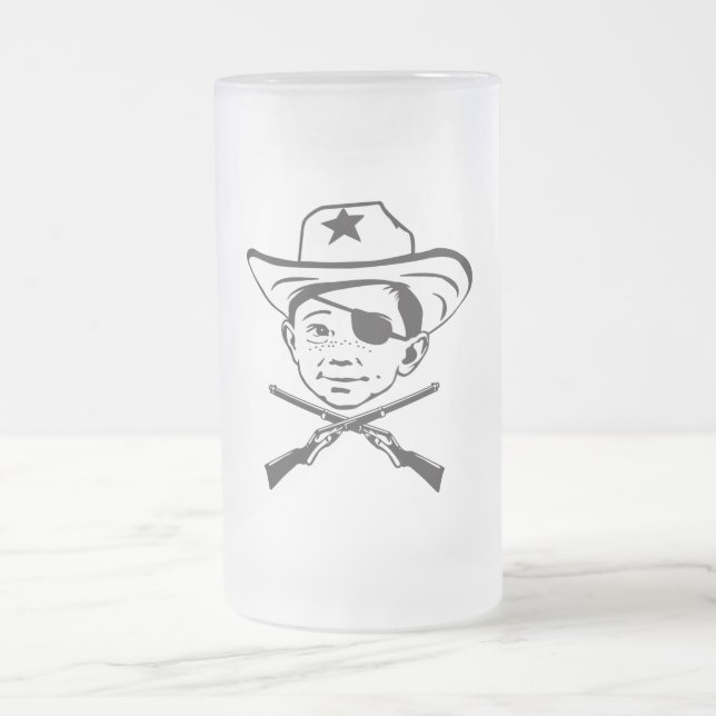 This Christmas, I shot my eye out! Frosted Glass Beer Mug (Center)