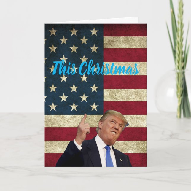 This Christmas is gonna be huge, Trump USA Holiday Card (Front)