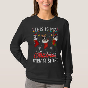 This Christmas Pajama Border Collie In Socks Lover T-Shirt
