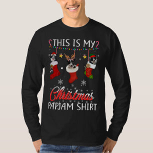 This Christmas Pajama Border Collie In Socks Lover T-Shirt