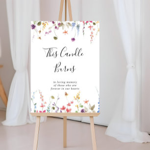 This Classic Colourful Wild Floral Candle Burns Poster