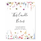 This Classic Colourful Wild Floral Candle Burns