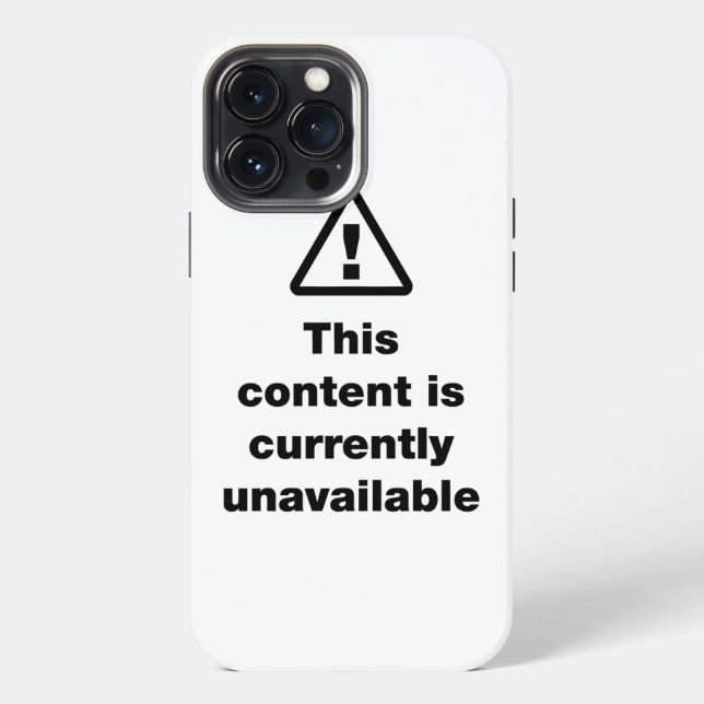 ⚠ This Content Is Currently Unavailable iPhone Case (Back)