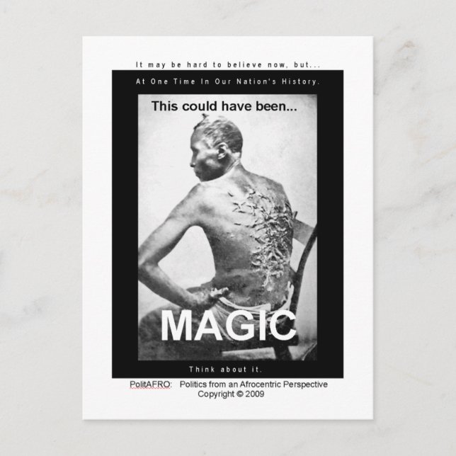 This could have been: Magic Postcard (Front)