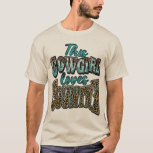 This Cowgirl Loves Country Western Leopard Print T-Shirt