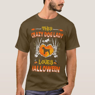 This Crazy Dog Lady Black Russian Terrier Loves Ha T-Shirt