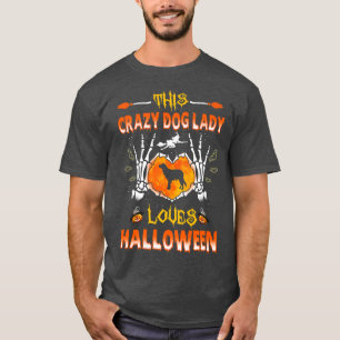 This Crazy Dog Lady Kooikerhondje Loves Halloween T-Shirt
