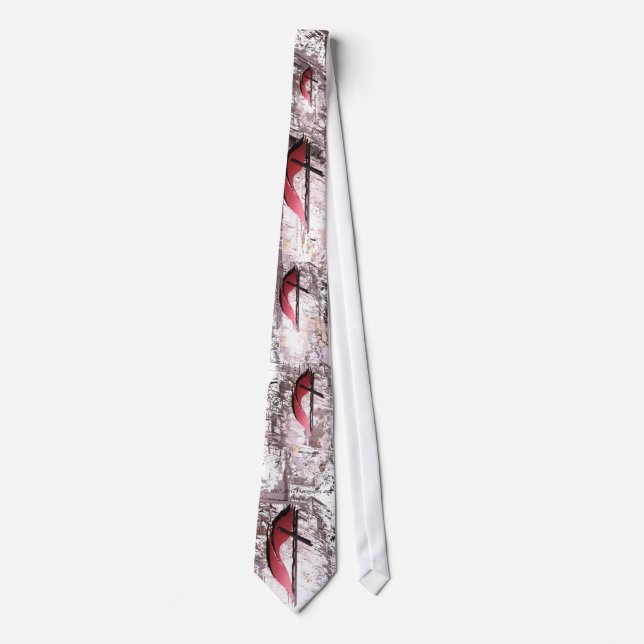 This Cross Will Never Fall Neck Tie (Front)