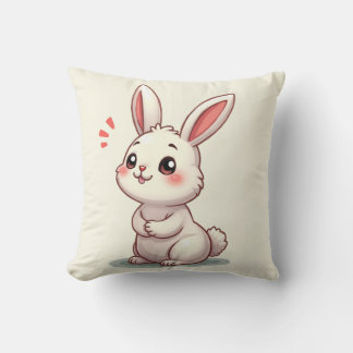 This cushion has a cute rabbit character.