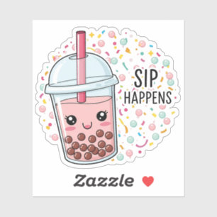 This cute boba tea illustration is bursting with