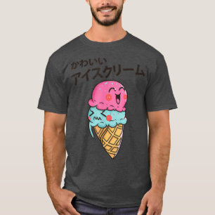 This Cute Kawaii Strawberry Ice Cream Cone Foodie T-Shirt