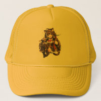This cute pastel anime girl Hat