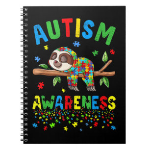 This Cute Sloth Autism Awareness Raise National Au Notebook