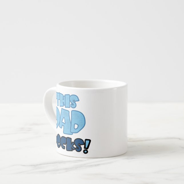 This Dad Rocks Gifts Espresso Cup (Front Left)