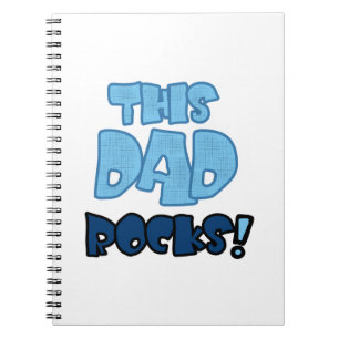 This Dad Rocks Gifts Spiral Notebook