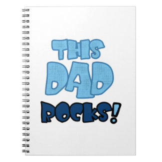 This Dad Rocks Gifts Spiral Notebook