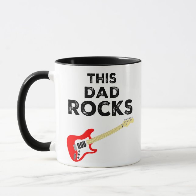 This Dad Rocks Mug (Left)