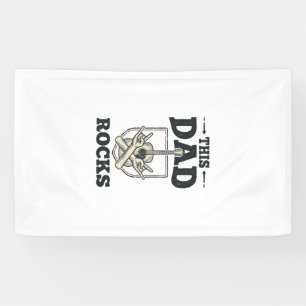This Dad Rocks Vintage Guitar Dad Shirt Design (3) Banner