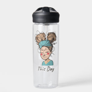 This Day Having a Hard Time Water Bottle