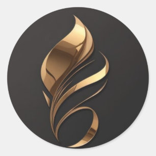This design is very good looking classic round sticker