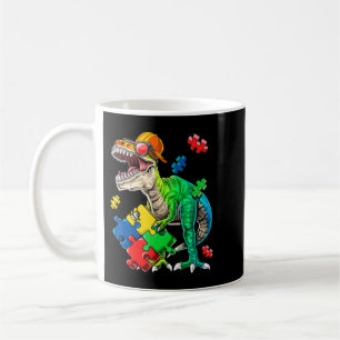 This dinosaur autism awareness top features a dino coffee mug