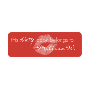 This Dirty Book Belongs To Book Label