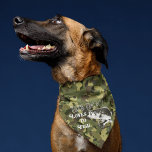 This Dog Loves to Fish Black Bass Camo Dog Pet Bandana<br><div class="desc">A cool green camo bandanna for the dog who loves to fish with their owner from shore,  on the boat,  or on the kayak. This design features a largemouth bass.</div>