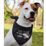 This Dog Loves to Fish Black Bass Cool Dog Pet Bandana<br><div class="desc">A cool bandanna for the dog who loves to fish with their owner from shore,  on the boat,  or on the kayak. This design features a largemouth bass.</div>