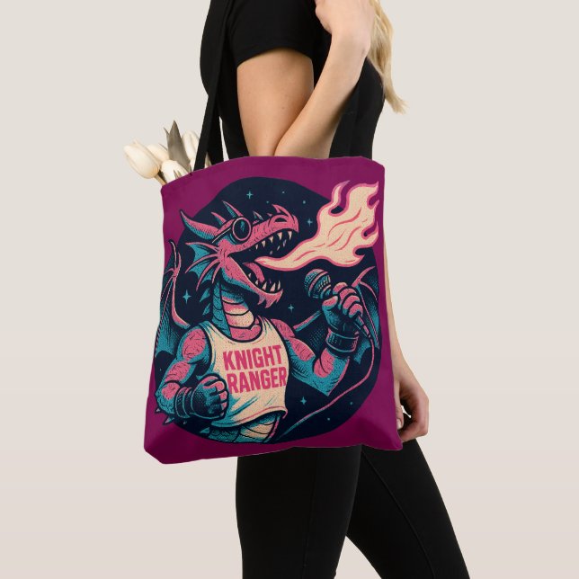 This Dragon Spits Fire Tote Bag (Close Up)
