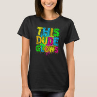 This Dude Glows party 80s vintage retro colourful