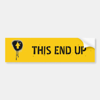 THIS END UP BUMPER STICKER