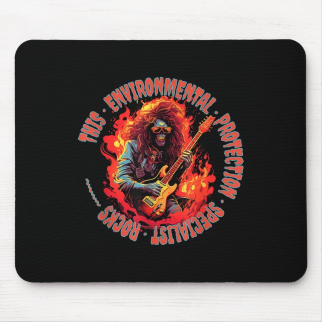 This Environmental Protection Specialist Rocks Mouse Pad (Front)