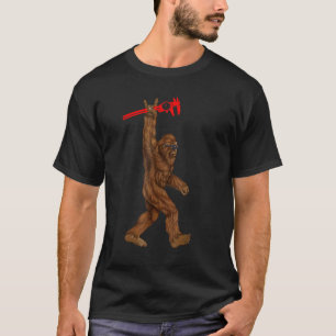 This expressive of CNC laser machine on laser cutt T-Shirt