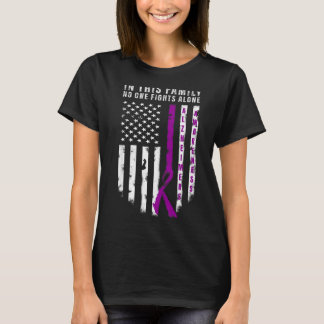 This Family Fights Alone - Alzheimers Awareness T-Shirt