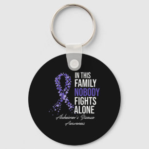 This Family Nobody Fights Alone Alzheimerheimer Br Key Ring