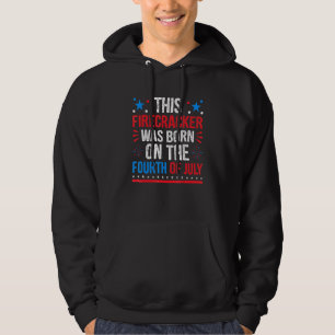 This Firecracker Was Born On The Fourth Of July Bi Hoodie