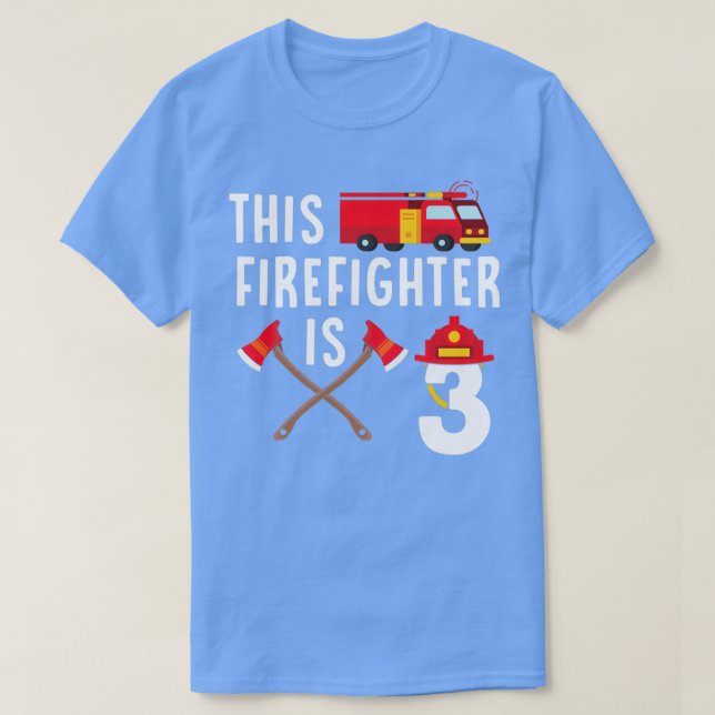 This firefighter is 3 funny graphic design for her T-Shirt (Design Front)