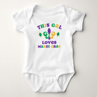 This Gal Loves Mardi Gras Baby Bodysuit