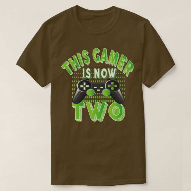 This Gamer Is Now Two Years Old Boy Video Game Lov T-Shirt (Design Front)