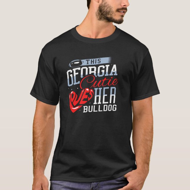 This Georgia Cutie Loves Her Bulldog Pullover (Front)