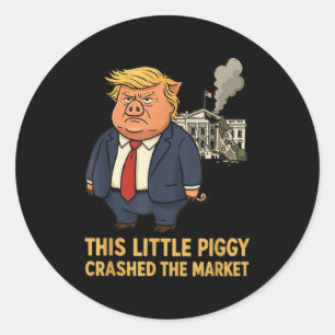 This Ggy Crashed The Market Funny Quote  Classic Round Sticker