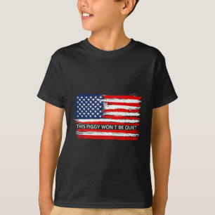 This Ggy Won't Be Quiet Funny Flag  T-Shirt