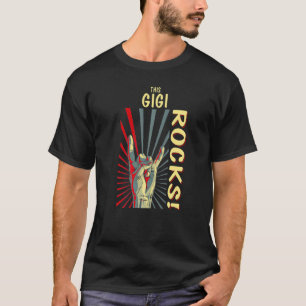 This Gigi Rocks Vintage Retro Concert 70s 80s Funn T-Shirt