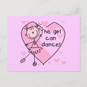 This Girl Can Dance T-shirts and Gifts Postcard